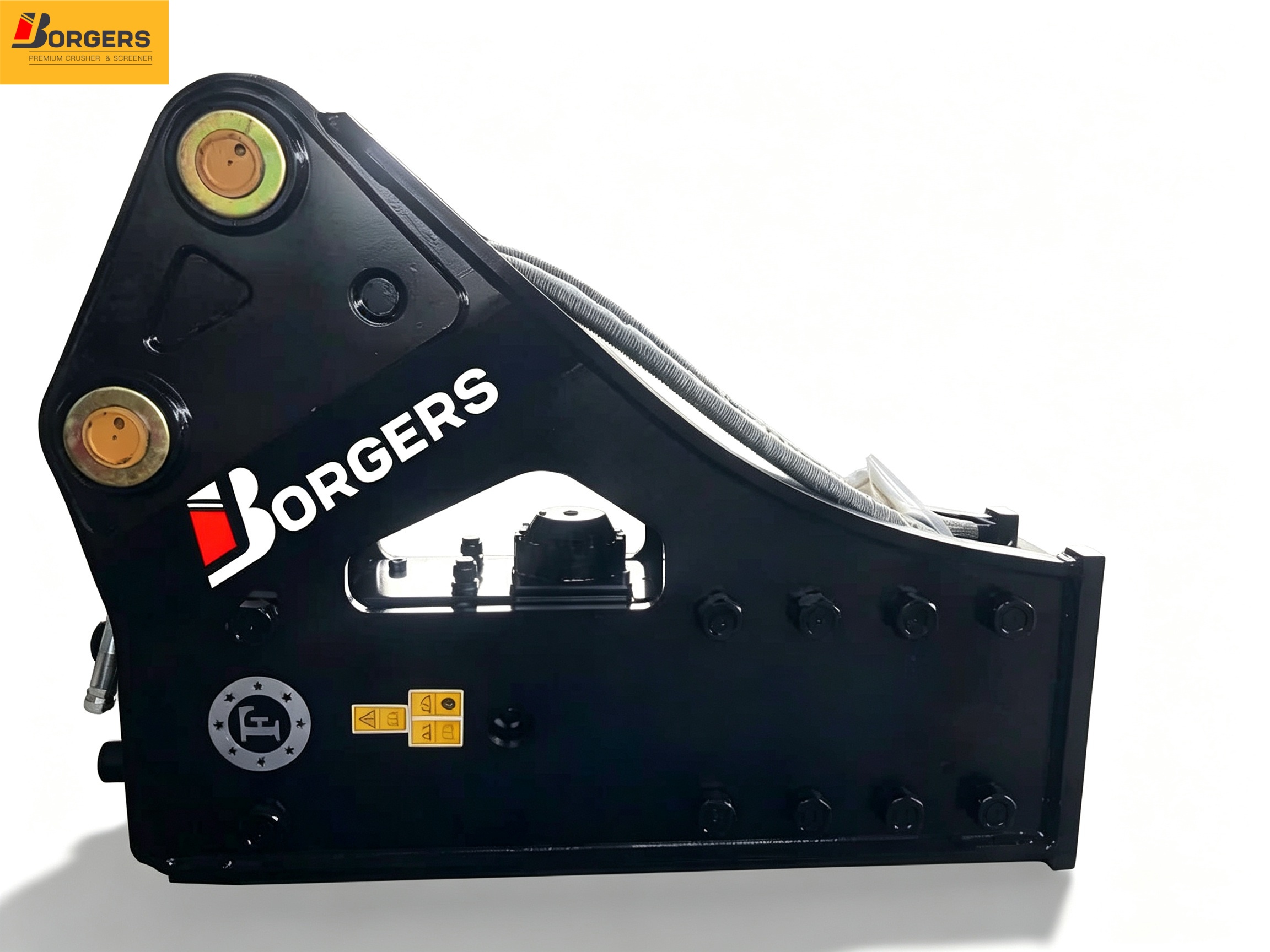 Excavator Hydraulic Breaker Hammer | Chisel Included for Rock & Concrete Breaking